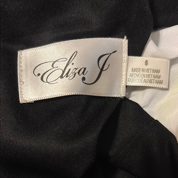 Eliza J Black and Green Maxi Dress-NWOT - Picture 4 of 6